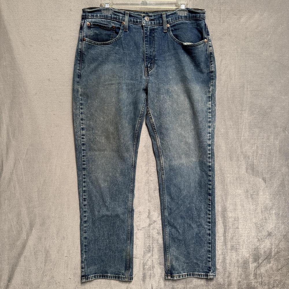 Levis 559 Jeans Mens 34x30 Blue Light Wash Relaxed Straight Denim Cotton